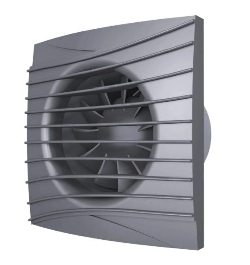 Вентилятор накладной ERA DiCiTi SILENT 4C dark gray metal d100