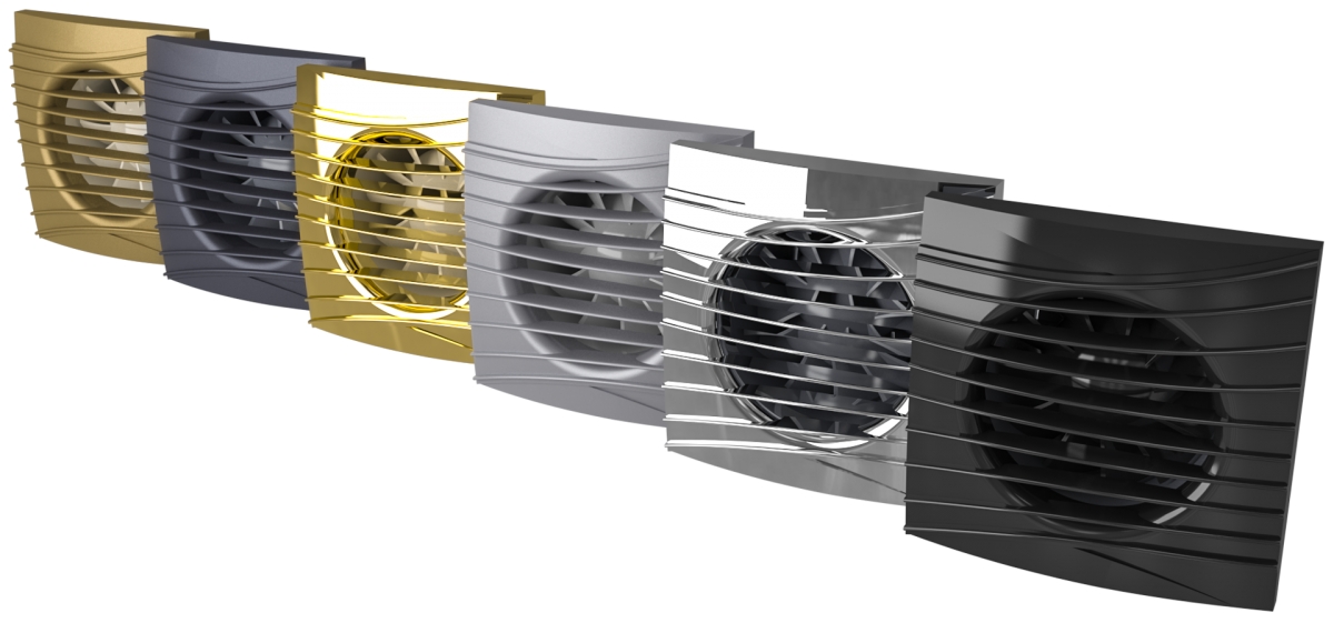 Вентилятор накладной ERA DiCiTi SILENT 4C dark gray metal d100